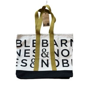 Barnes & Noble Organic Cotton Deluxe Book Tote Library Graphic Bag NWT School
